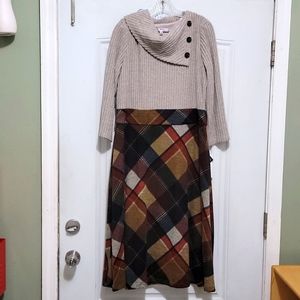 Sandra Darren, dress, polyester, L, NWT